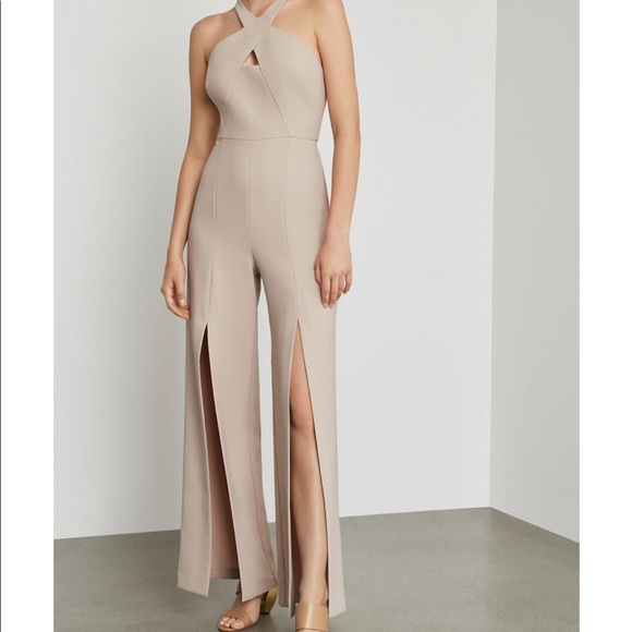 bcbg halter jumpsuit